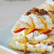 Peach Napoleon with Maple Whipped Cream