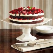 Strawberry Brownie Torte