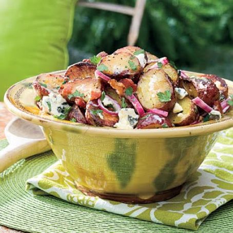 Grilled Blue Cheese-and-Bacon Potato Salad