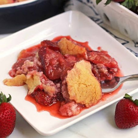 Strawberry Cookie Cobbler