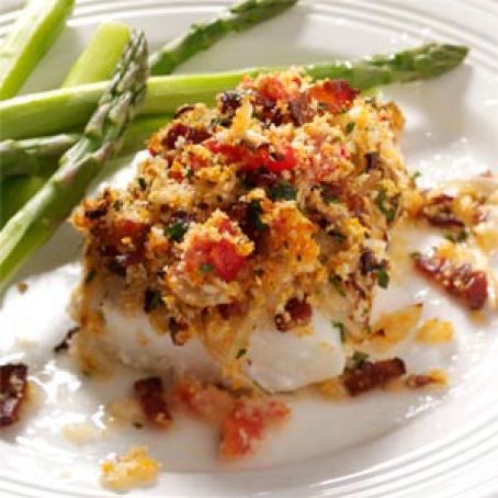 HADDOCK****Bacon & Tomato-Topped Haddock