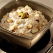 Banana and Pistachio Rice Pudding