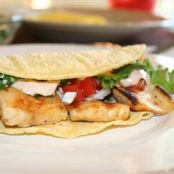 Grilled Fish Tacos with Chipotle Lime Dressing