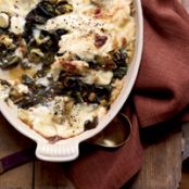 Swiss Chard and Leek Gratin