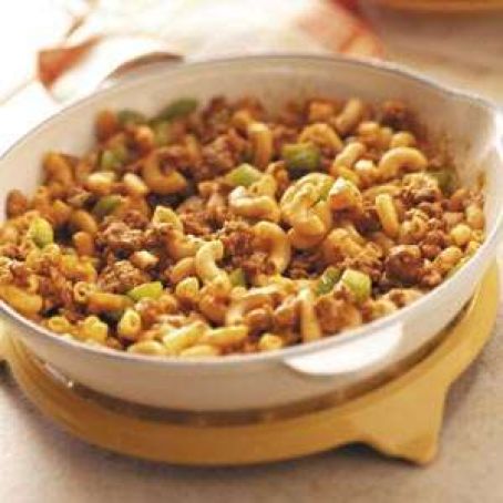 Beef Macaroni  Skillet