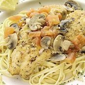 Fresh Walleye with Garlic Wine Sauce