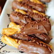 Peanut Butter and Chocolate Pretzels