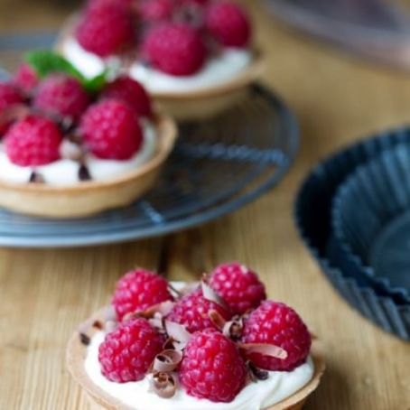 No-Bake Raspberry Tarts
