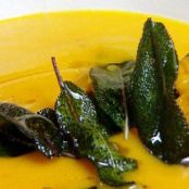 Butternut Squash Soup with Parmesean Crostini