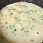 New Potatoes in White Sauce with Peas