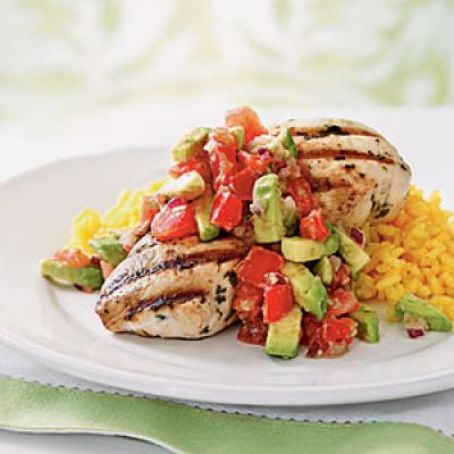 Cilantro-Lime Chicken with Avocado Salsa