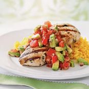 Cilantro-Lime Chicken with Avocado Salsa