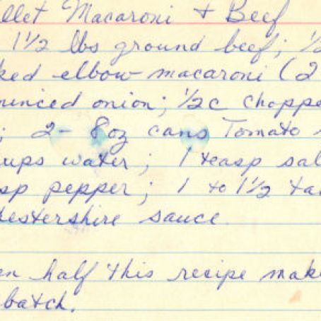 Skillet Macaroni & Beef