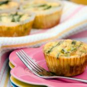 Crab and Asparagus Quiche Cupcakes