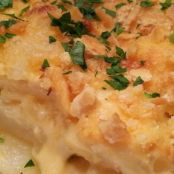 PARMESAN-CRUSTED AU GRATIN POTATOES & ONIONS