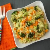 Carrot, Broccoli and Cheese Orzo