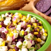 Fiery Black Bean, Roasted Corn Salsa