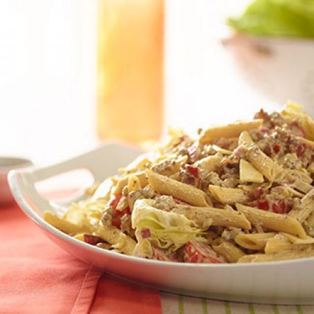 Bacon Cheeseburger Pasta Salad