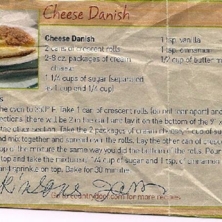 Cheese Danish
