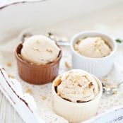 Banana Ice Cream with Peanut Butter and Honey
