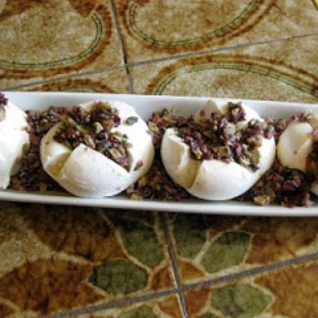 CHEESE****Burrata Cheese with Tomato Salsa and Olive Salsa