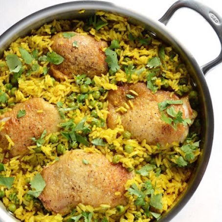 Yellow Rice Chicken Skillet