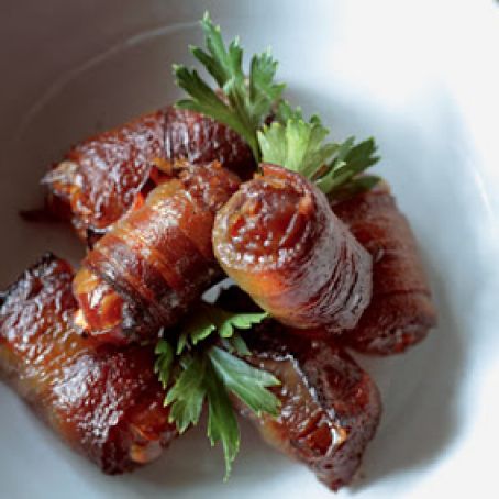 Bacon-Wrapped Dates with Parmesan