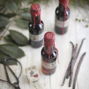 Homemade Vanilla Extract with Wax Sealed Caps