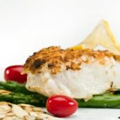 Almond and Herb Baked Halibut