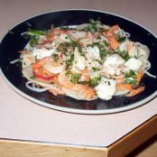 Shrimp wth Maifun and Tangy Dressing