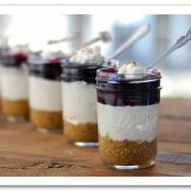blueberry cheesecake jars