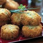 Fontina Risotto Cakes with Fresh Chives