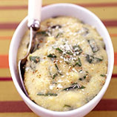 Polenta with Baby Spinach