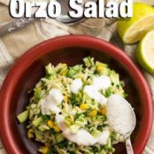 Cucumber Lemon Orzo Salad