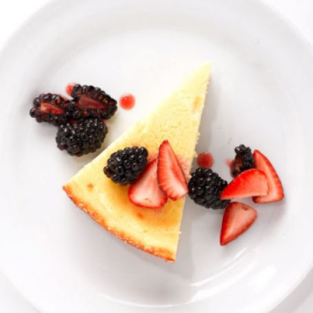 Goat Cheese Cake with Mixed Berries