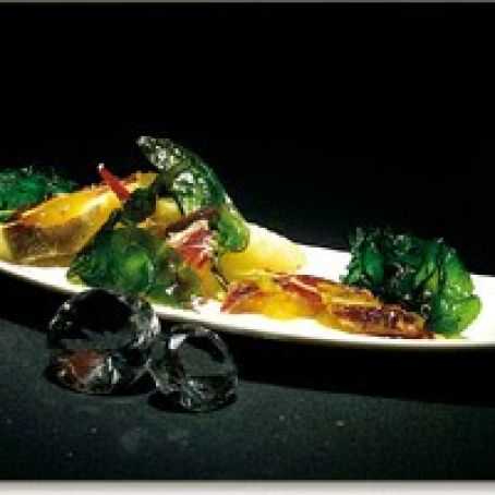 LOMO DE BACALAO CON CHUTNEY DE MANGO