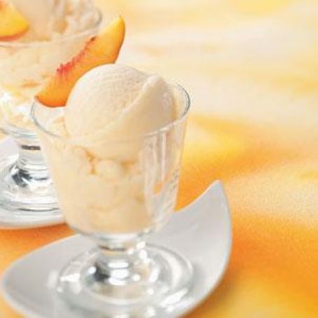 Frozen Peach Yogurt