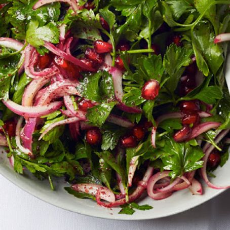 Parsley, Red Onion, and Pomegranate Salad