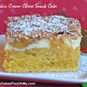 Pumpkin Cream Cheese Snack Cake