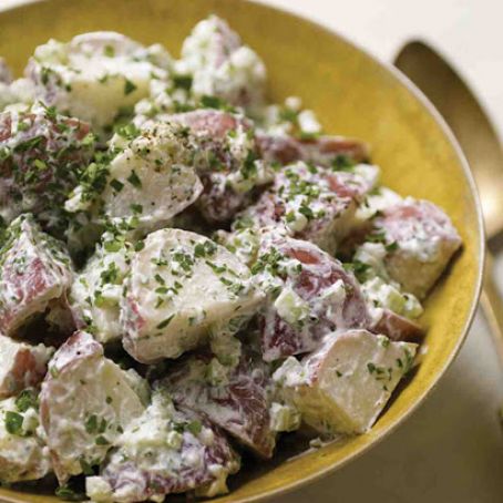 Warm Potato and Goat Cheese Salad