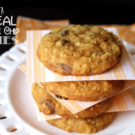 Pumpkin Oatmeal Chocolate Chip Cookies