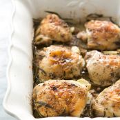 Herb Roasted Chicken Thighs with Potatoes