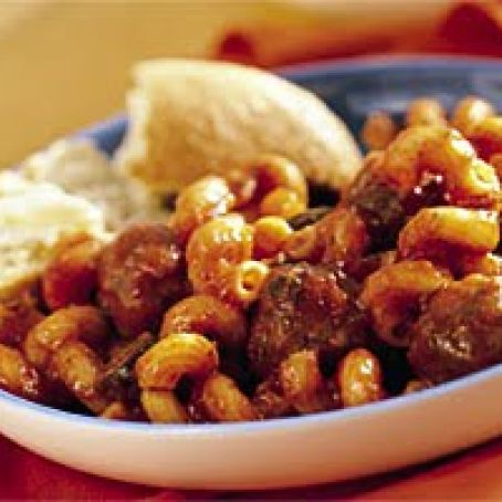 One-Pan Pasta and Meatballs