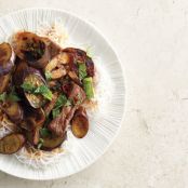 Eggplant and Beef Stir-Fry