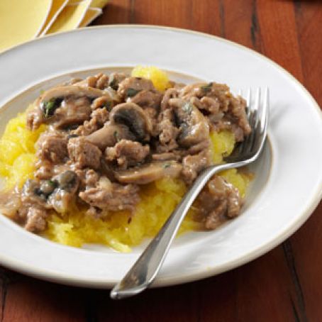 Spaghetti Squash Stroganoff