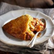 CORNBREAD SUFFED w/CREOLE SHRIMP