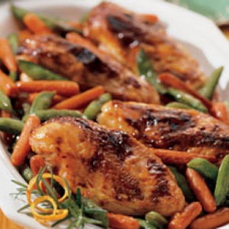 Orange-Hoisin Glazed Roasted Chicken