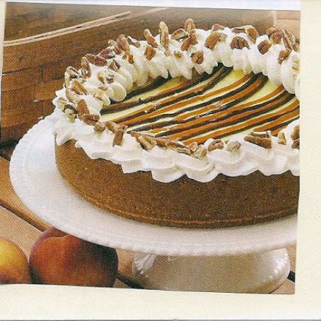 Caramel Stripe Cheesecake