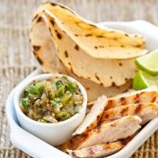 Grilled Chicken Tacos with Salsa Verde