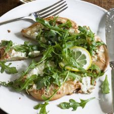 White Pizzas with Arugula